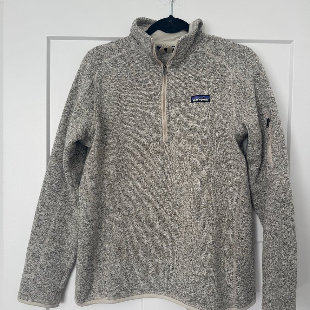 Patagonia | Women's Better Sweater® 1/4-Zip in Pelican - Picture 3 of 4